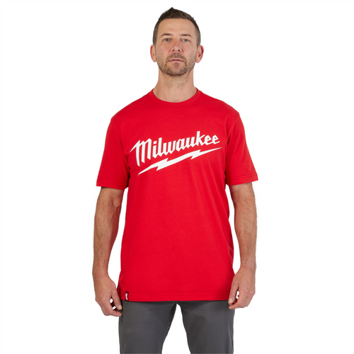 Milwaukee Tool Heavy Duty T-Shirt - Long Sleeve Logo Red XL
