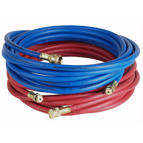 Robinair 240" (20ft) Red and Blue R-134a Enviro-Guard Hoses