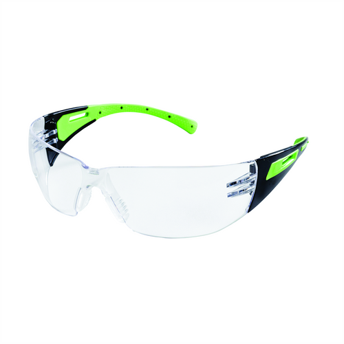 Sellstrom Sellstrom - Safety Glasses - XM300 Series - Indoor/Outdoor Lens - Black/Green Frame - Hard Coated