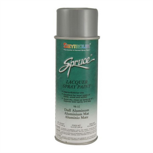 Seymour Spruce 98-32 Fast Drying Metallic Spray Paint, 16 fl-oz Aerosol Can, Aluminum, 15 sq-ft Coverage