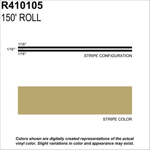 MS, 3/16" X 150'; Lt Gold Metallic