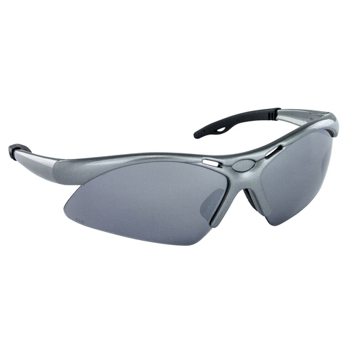 SAS Safety Diamondback Safe Glasses w/ Gray Frame and Smoke Mirror Lens