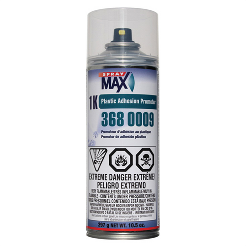 SprayMax 3680009 1K Plastic Adhesion Promoter, 10.5 oz Aerosol Can, Transparent, Liquid