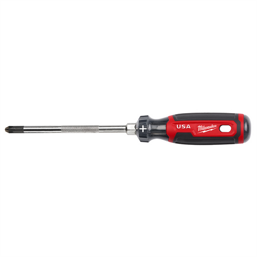 Milwaukee Tool #3 Phillips 6" Cushion Grip Screwdriver (USA) Milwaukee Tool #3 Phillips 6" Cushion Grip Screwdriver (USA)