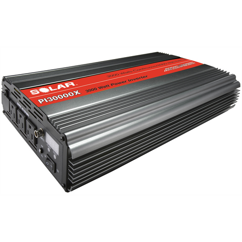 Clore Automotive SOLAR PI30000X 3000W Power Inverter, Triple Outlet plus Junction Block