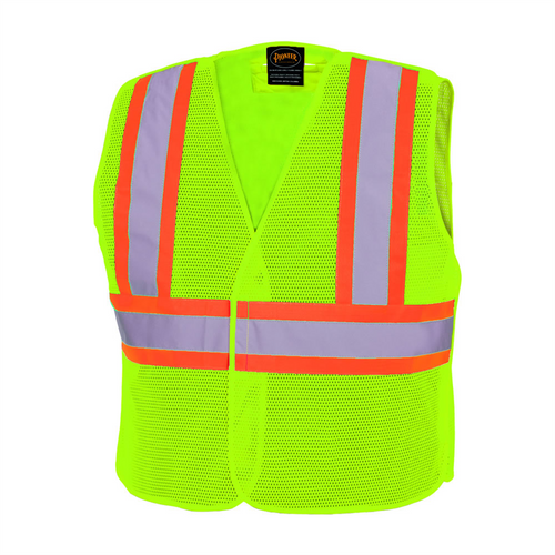Pioneer Pioneer - Tear Away Mesh Safety Vest - Hi-Vis Yellow/Green - Size S/M