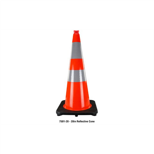 SAS Traffic Cone Orange PVC 28-inch Reflective SAS Traffic Cone Orange PVC 28-inch Reflective
