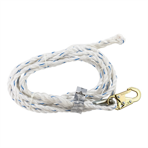 PeakWorks PeakWorks - Standard Vertical Lifeline, 5/8" Rope - 150 FT - Snap Hook