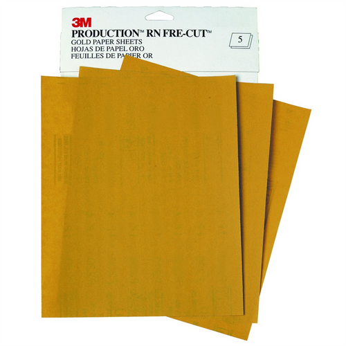 3M PAPER SHEETS RESINITE GOLD 9"X11" P320 50/SL