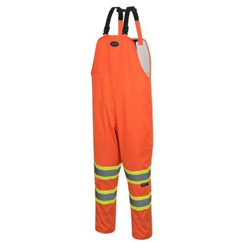 Pioneer Pioneer - Hi-Vis Safety Rainwear Bib Pants - Orange - Size XL