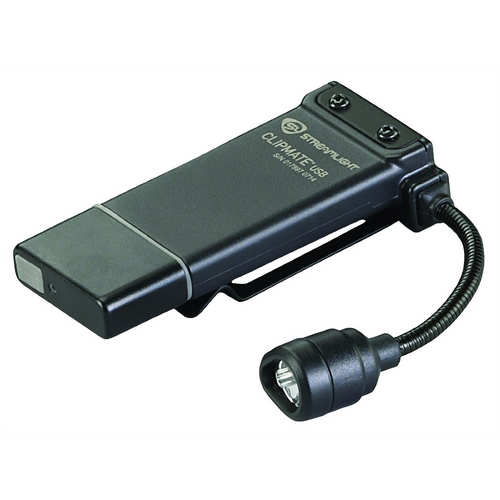 Streamlight ClipMate USB Rechargeable Clip-on Light - Black Streamlight ClipMate USB Rechargeable Clip-on Light - Black
