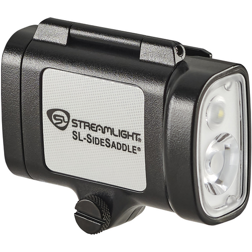 Streamlight SL-SideSaddle Hard Hat and Helmet Light - Includes Hard Hat and Helmet mount kit (baseplate, slot strap, universal Y-strap) and (3) AAA batteries - Black