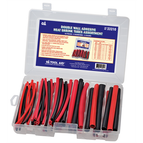 SG Tool Aid Double Wall Adhesive Heat Shrink Tubes Assortment SG Tool Aid Double Wall Adhesive Heat Shrink Tubes Assortment
