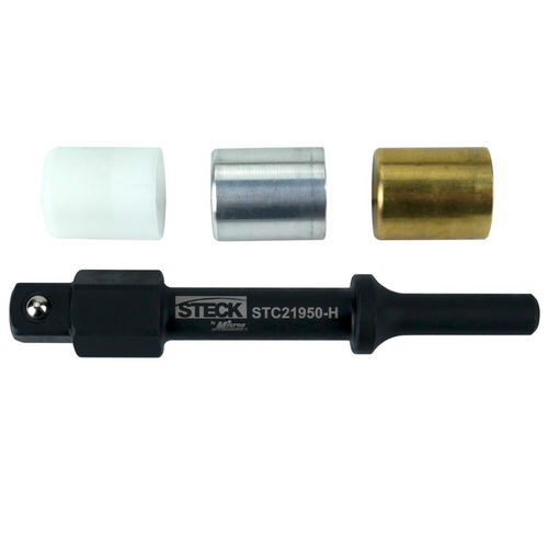 Steck Manufacturing by Milton 4-Piece Air Hammer Punch Set With Interchangeable Tips Non-Marring with Ball Retainer for Strong Impact Socket Connectivity