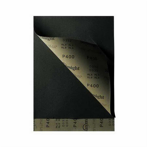 Sunmight USA Corporation 07221 Plain Sheet, 5-1/2 in W x 9 in L, P1200 Grit, Silicon Carbide Abrasive, Wet/Dry