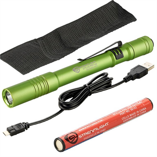 Streamlight Stylus Pro USB LED 350 Lumen Penlight with USB Charge Cord - Lime Green Streamlight Stylus Pro USB LED 350 Lumen Penlight with USB Charge Cord - Lime Green