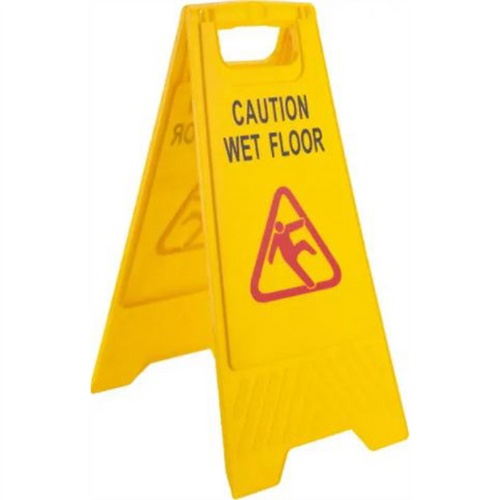 Caution - Wet Floor, 12" Wide x 24" High, Plastic Floor Sign Caution - Wet Floor, 12" Wide x 24" High, Plastic Floor Sign