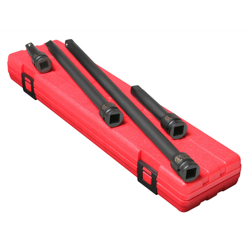SUNEX 1/2" Drive 4 Piece Impact Extension Set