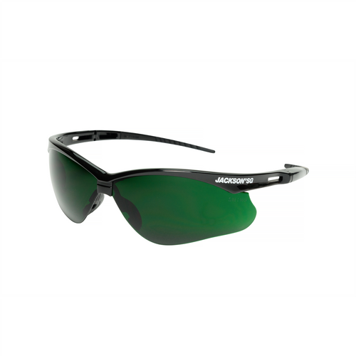 Jackson Safety Jackson Safety - Safety Glasses - SG Series - I.R 5.0 - Black Frame - Hardcoat Anti-Scratch - Medium Cutting & Brazing
