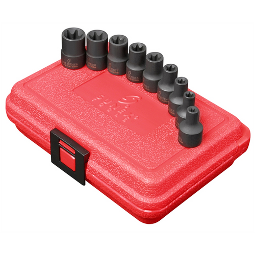 SUNEX IMP SKT SET 9PC 3/8DR EXTERNAL STAR