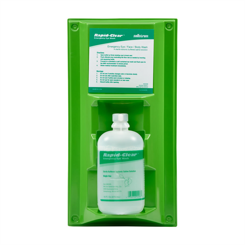 Sellstrom Sellstrom - 32 oz Single Rapid-Clear eyewash bottle station Sellstrom Sellstrom - 32 oz Single Rapid-Clear eyewash bottle station