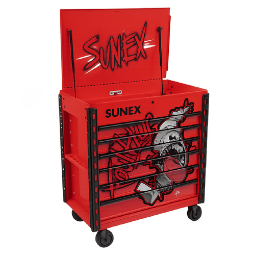 SUNEX Tony Squindo "Foul Plug" Premium Full Drawer Service Cart