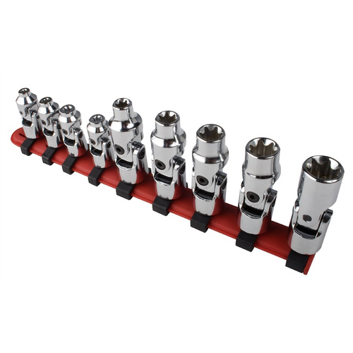 Sunex 9PC 1/4" DRIVE UNIVERSAL STAR CHROME SOCKET SET