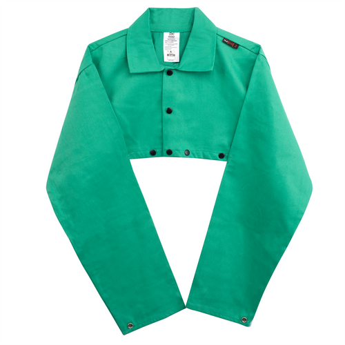 Shark Welding Green Sateen Welder's Cape Sleeve - Large