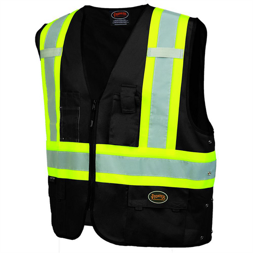 Pioneer Pioneer - Safety Vest - Black - Size 2XL/3XL