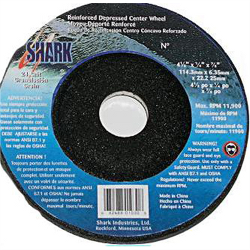 Shark Industries 2" Dep Ctr Wheel 80 Grit 5pk Shark Industries 2" Dep Ctr Wheel 80 Grit 5pk