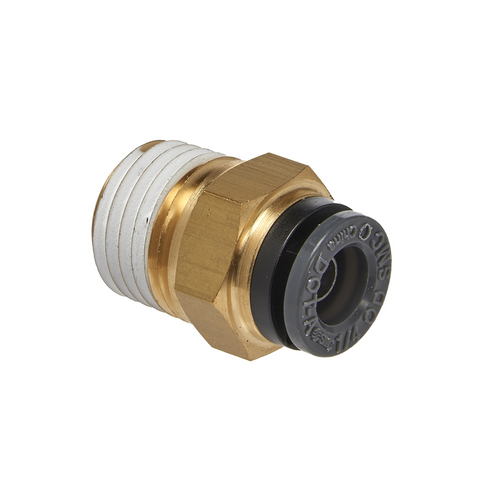 S.U.R.&R. STRAIGHT MALE CONNECTOR 1/4" TUBE X 1/4" NPT (2) S.U.R.&R. STRAIGHT MALE CONNECTOR 1/4" TUBE X 1/4" NPT (2)