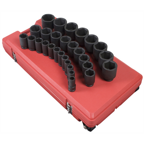 SUNEX 3/4" Drive 29 Piece SAE Deep Impact Socket Set