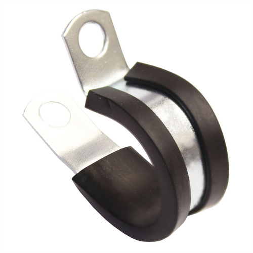 S.U.R.&R. Top quality clamps include a rubberized coating to prevent damage to the line it is holding as well as any corrosion that may occur