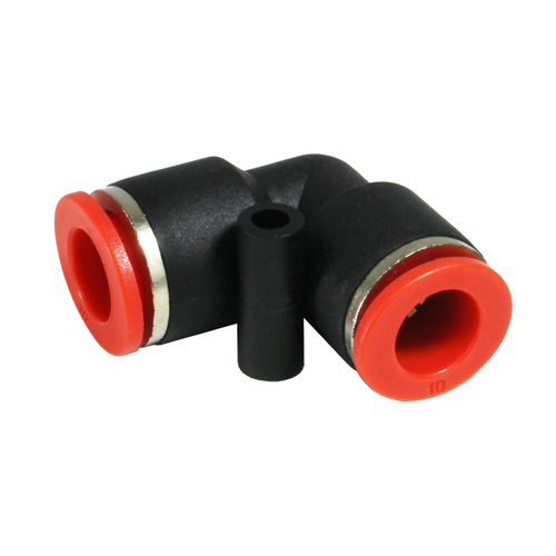 S.U.R.&R. 3/8 Inch & 10mm Nylon To Nylon 90 Degree Union - 2 Piece