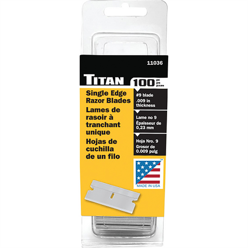 TITAN 100PC SINGLE EDGE #9 RAZOR BLA TITAN 100PC SINGLE EDGE #9 RAZOR BLA