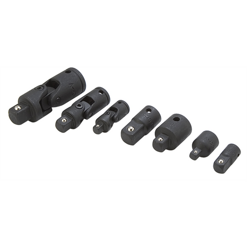 TITAN 7-PC CHROME ADAPTOR AND U-JOINT SET TITAN 7-PC CHROME ADAPTOR AND U-JOINT SET
