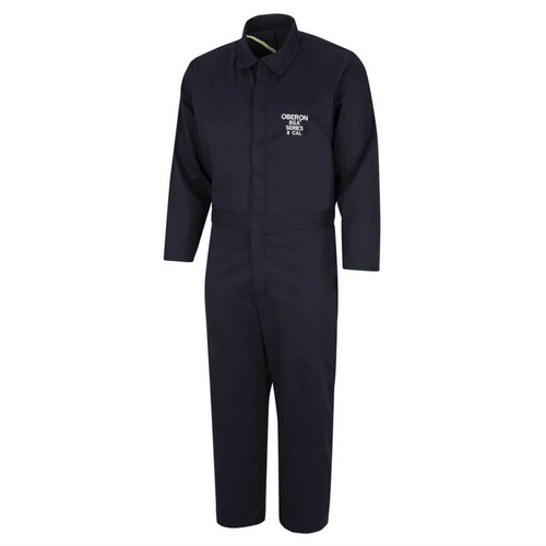 Oberon Coveralls - Arc Flash & Flame Resistant Basic - With Escape Strap - 8 Cal BSA&trade; - Color: Navy Blue - Size: 4XL