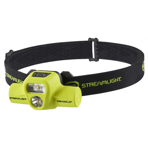Streamlight USB HAZ-LO Rechargeable Intrinsically Safe Spot/Flood Headlamp, Yellow Streamlight USB HAZ-LO Rechargeable Intrinsically Safe Spot/Flood Headlamp, Yellow