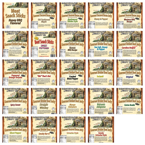 Tender Heifer Snack Co. Smokehouse Jerky Variety Pack - 24 Varieties