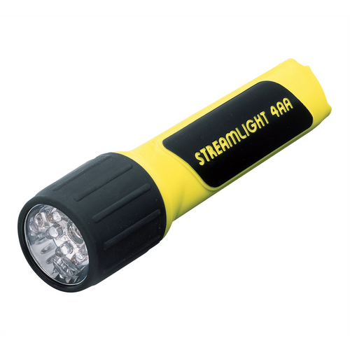 Streamlight 67 Lumen 4AA LED Flashlight - Alkaline batteries - Clam - Yellow Streamlight 67 Lumen 4AA LED Flashlight - Alkaline batteries - Clam - Yellow