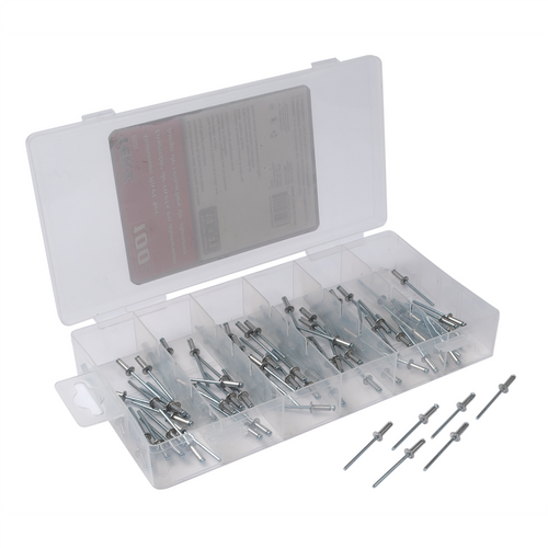 Titan 100 Piece 1/8 in x 3/8 in Aluminum/Steel Rivet Set