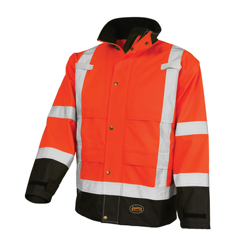 Pioneer Pioneer - Ripstop Waterproof Safety Jacket - Hi-Vis Orange - Size 2XL