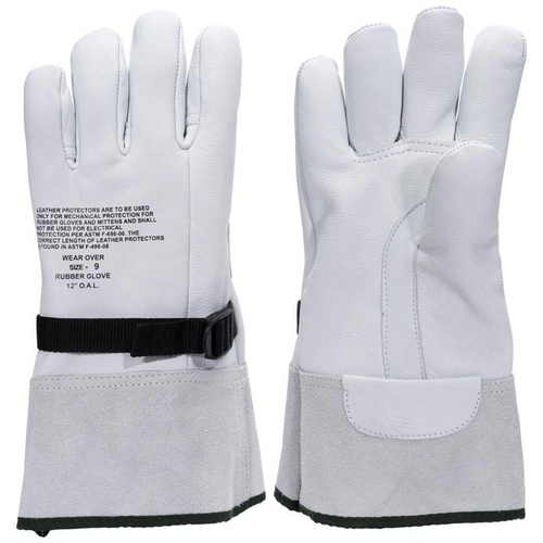 Oberon Gloves - Rubber Electrical Glove Leather Protectors - Class 1 & Class 2 - Size: Regular - 9 Oberon Gloves - Rubber Electrical Glove Leather Protectors - Class 1 & Class 2 - Size: Regular - 9
