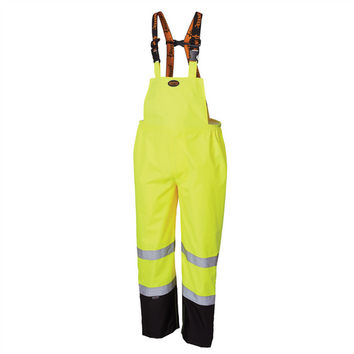 Pioneer Pioneer - 300D Ripstop Waterproof Safety Bib Pant - Hi-Vis Yellow/Green - Size 3XL