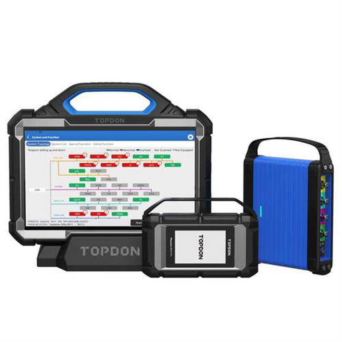 Topdon Phoenix Max w/Scope - 13.3" OE-Level Scan Tool, Docking Station & 4 Ch Oscilloscope