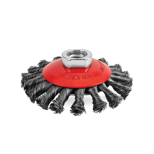 Titan 5 in. Knotted Bevel Wire Wheel