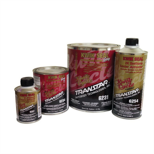 Transtar Autobody Products Kwik Seal 6234 2K Urethane Sealer, 1 qt Can, Gray, 4:1:1 Mixing, 560 sq-ft/gal at 1 mil Coverage