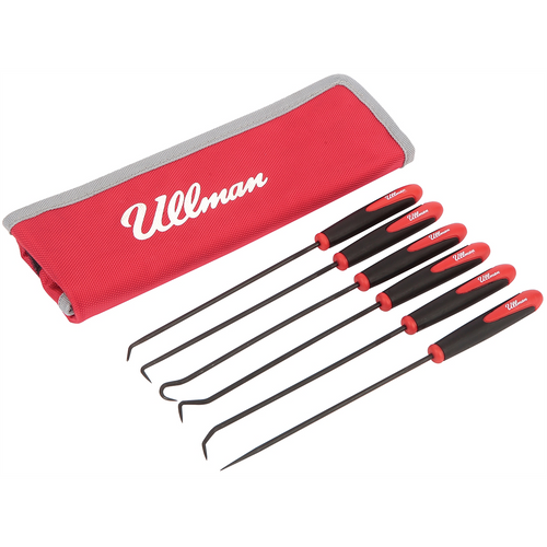 Ullman Devices Corp. Six Piece 9-3/4" Long Hook & Pick Set