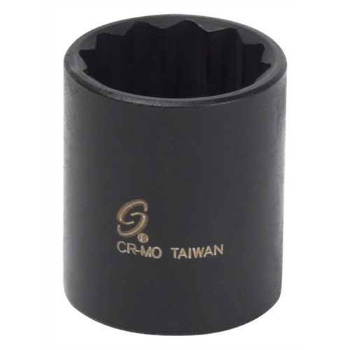 SUNEX SOC 15/16 3/8D IMP 12PT BLK