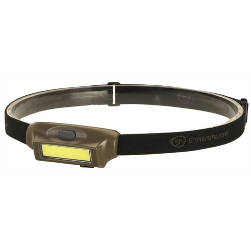 Streamlight Bandit Lightweight, USB Rechargeable Headlamp with White and Red LEDs - Coyote